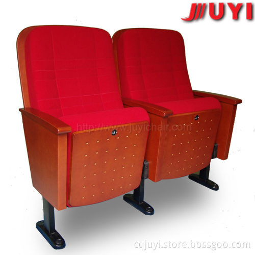 JY-603 factory price teatro silla chair seat and back plywood modern high back wing chair long back chair